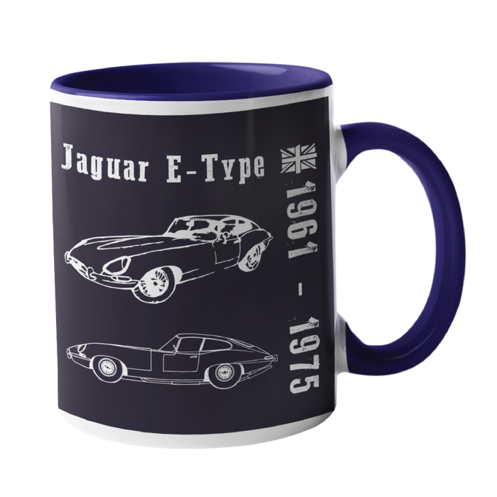 E Type Jaguar Classic Car Mug