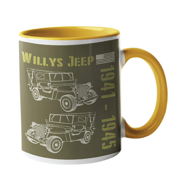 Willys Jeep, Classic Car Mug