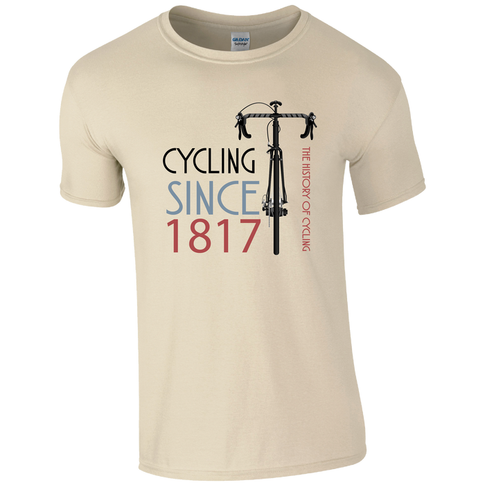 Cycling Since 1817 The History of Cycling T-Shirts