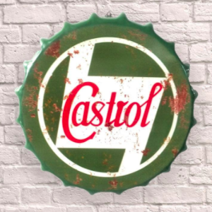 Castrol Motor Oil Giant 30cm Bottle Top Wall Sign