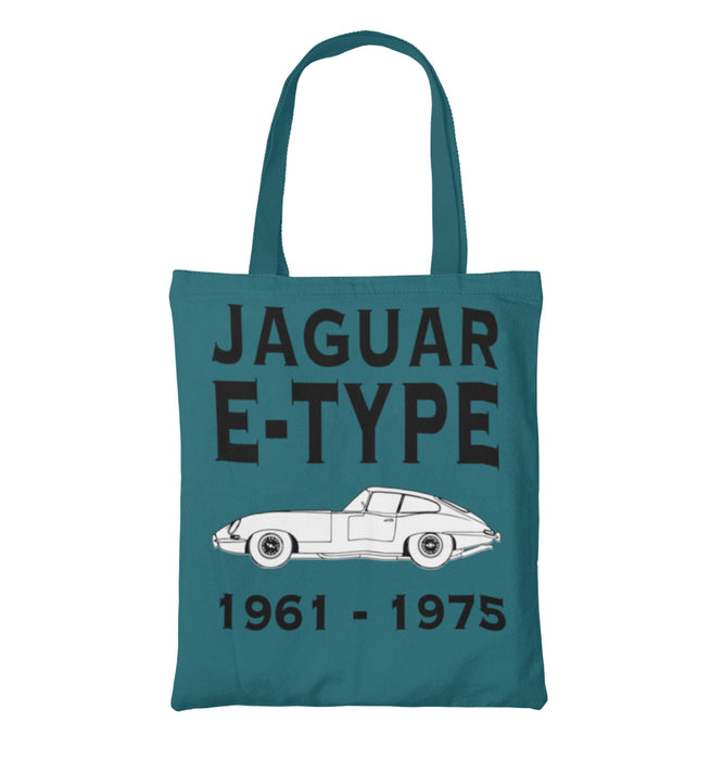 Jaguar E-Type Classic Car Canvas Tote Bag