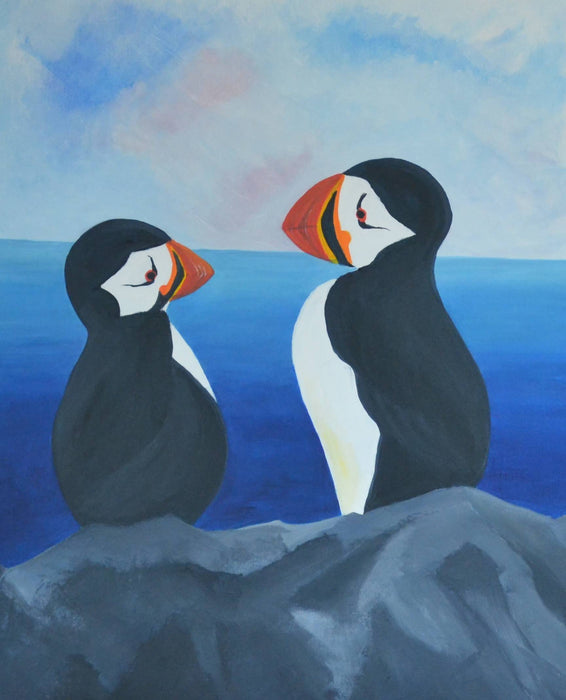 Kevin's Artworks A pair of puffins