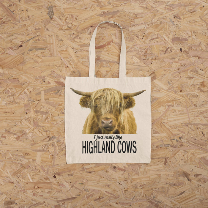 I Just Really Like Highland Cows Tote Bag
