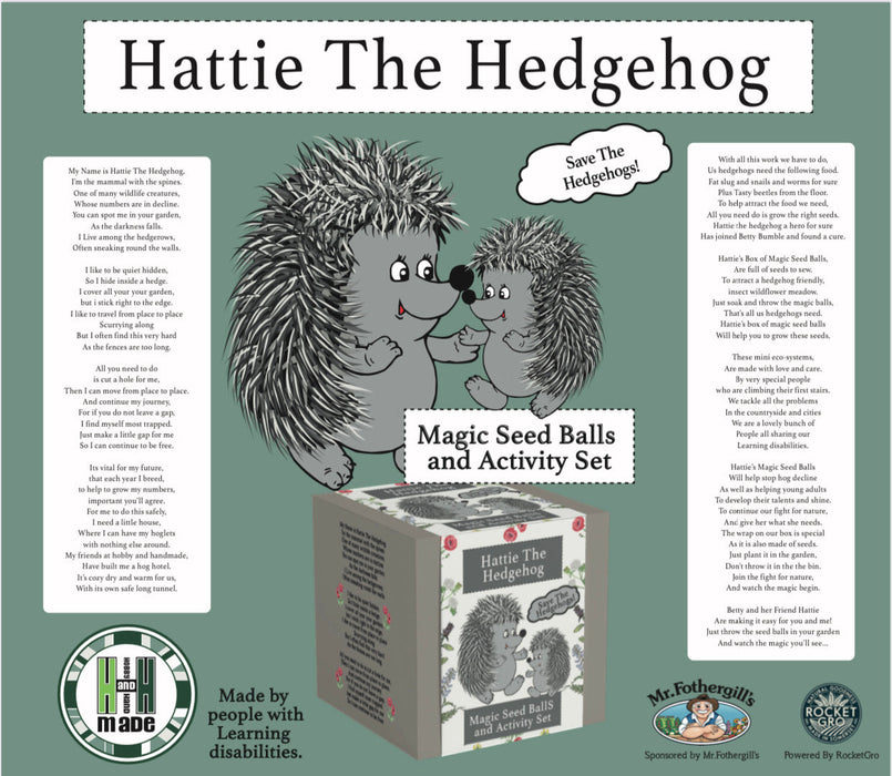 Hattie Hedgehog Seed Ball and Activity Set