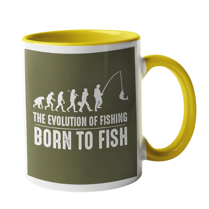 The Evolution of Fishing, Fishing Humour Mug