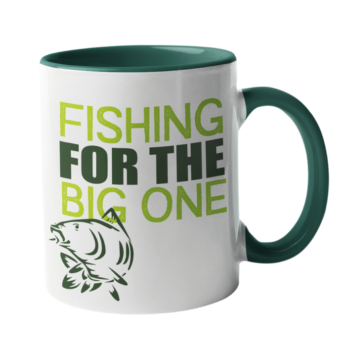Fishing for the big one, Fishing Humour Mug