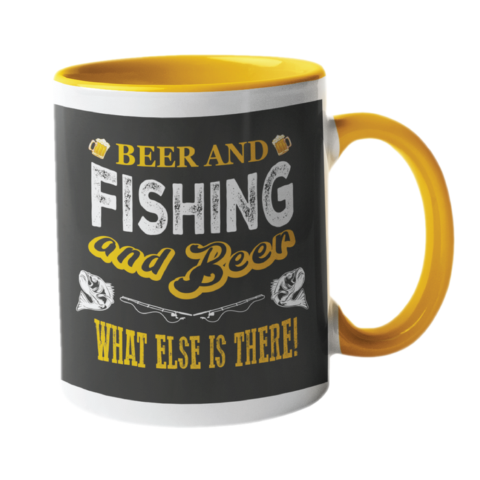 Beer and Fishing, what else is there?  fishing humour Mug