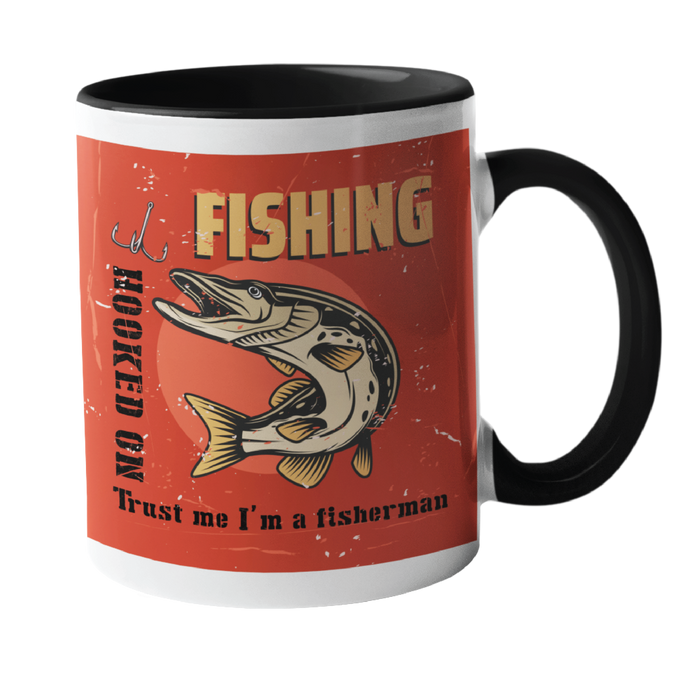 Trust me I'm a fisherman, fishing humour Mug