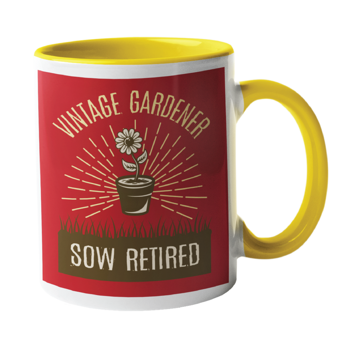 GAR06 Vintage Gardener, Gardening Humour Mug
