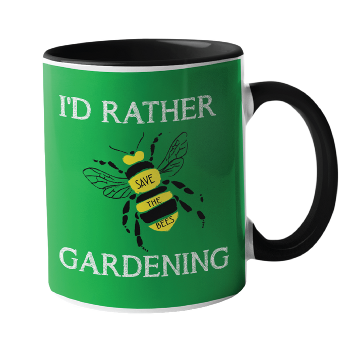 I'd rather be, Gardening Humour Mug