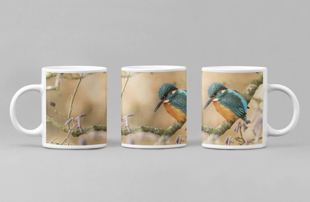 Kingfisher and Catkins Mug