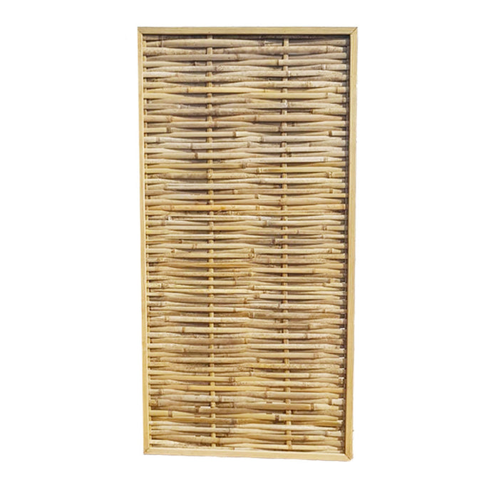 Pack of 2x Woven Bamboo Fence Panel (H: 6ft x W: 3ft)