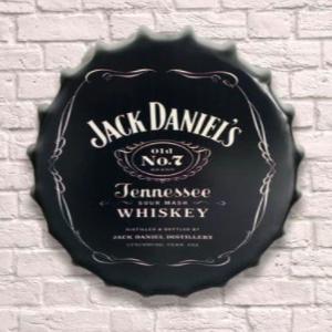Jack Daniels Giant 30cm Bottle Top Wall Sign