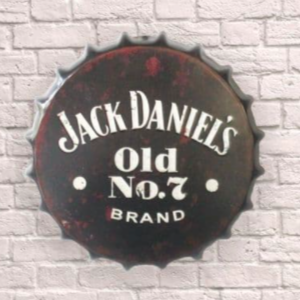 Jack Daniels Old No7 Brand Giant 30cm Bottle Top Wall Sign