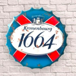 Kronenbourg Giant 30cm Bottle Top Wall Sign