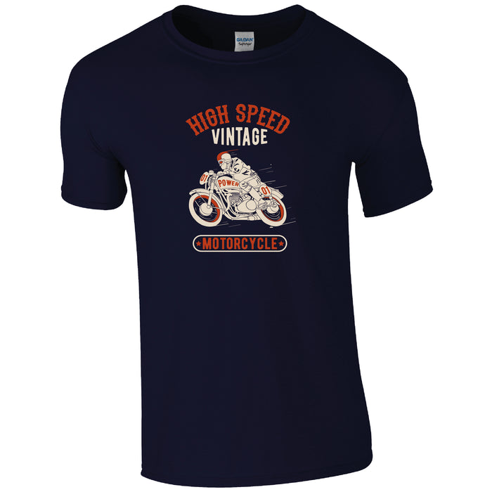 High Speed Vintage Motorbike T-Shirt