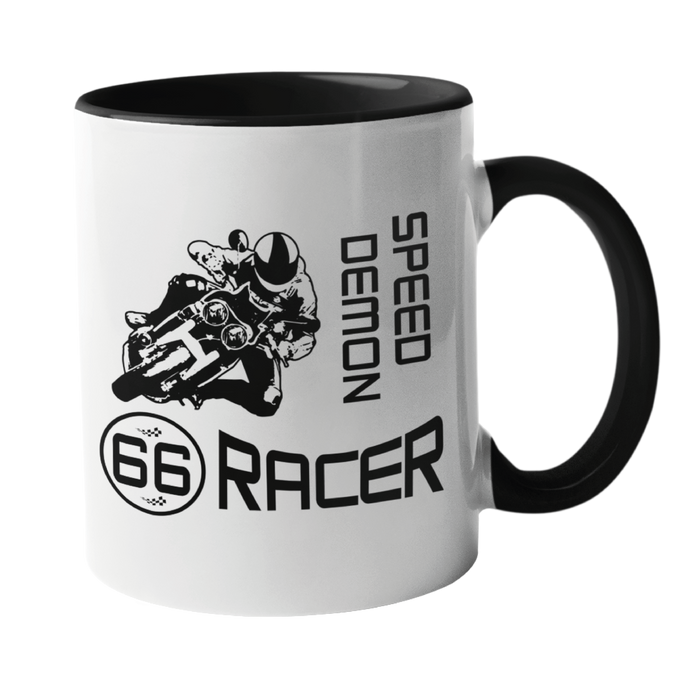 Speed Demon 66 Racer Motorbike Mug