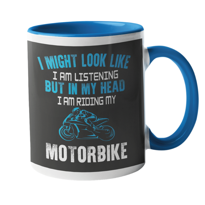 I might look like I am listening Motorbike Mug