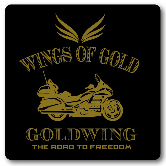Wings of Gold, Motorcycle Metal Wall Sign
