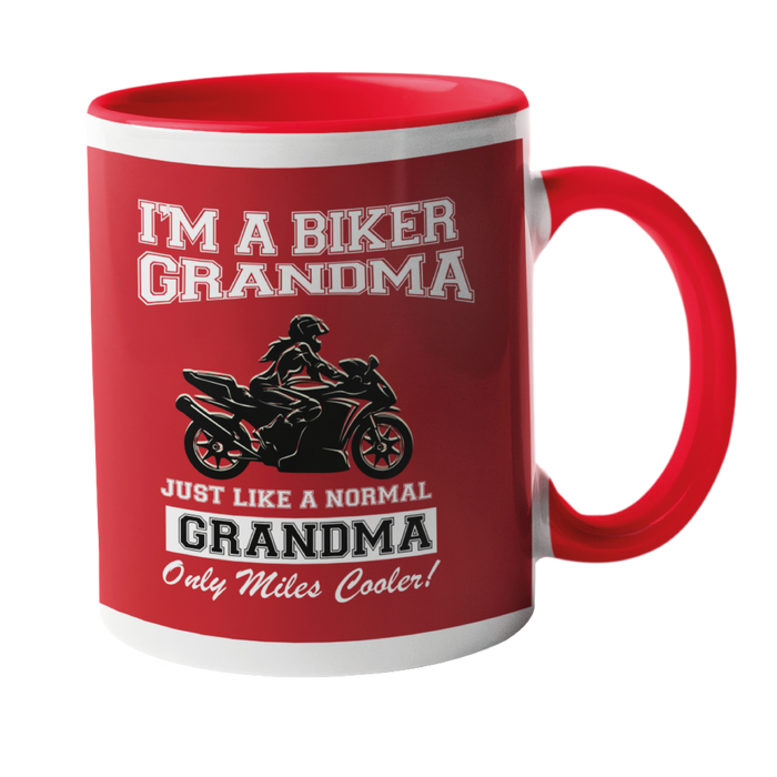 Biker Grandma Motorbike Mug
