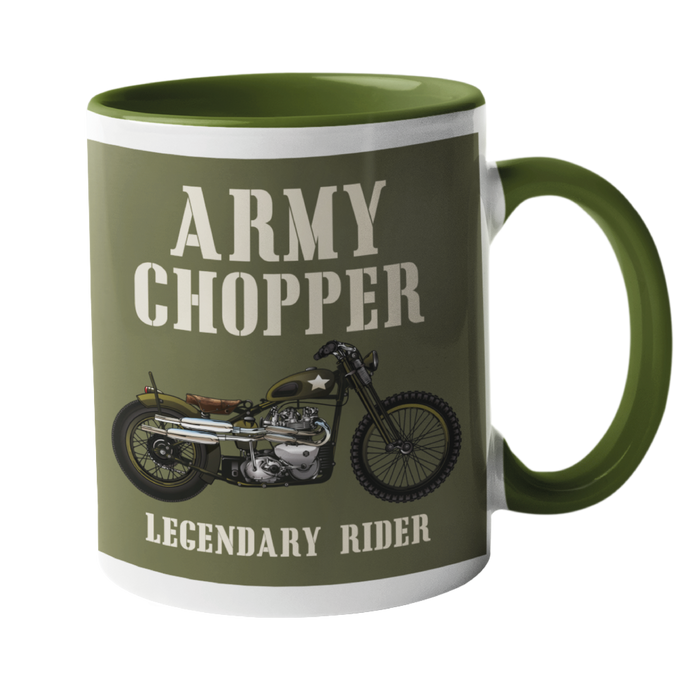 Army Chopper Motorbike Mug