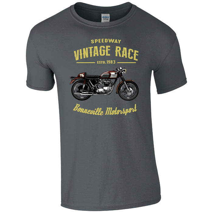 Speedway Vintage Race Bonnerville Motorsports T-Shirt