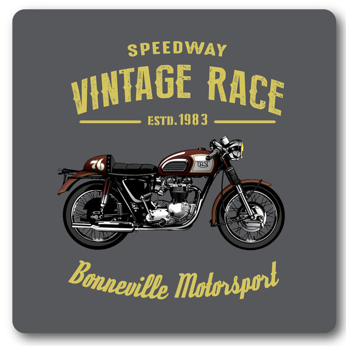 Speedway Vintage, Bonnerville Motorcycle,Metal Wall Sign