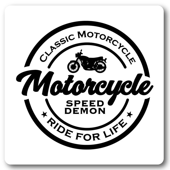 Classic Motorcycle, Metal Wall Sign