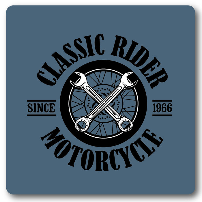 Classic Rider Since 1966 Motorcycle Coaster