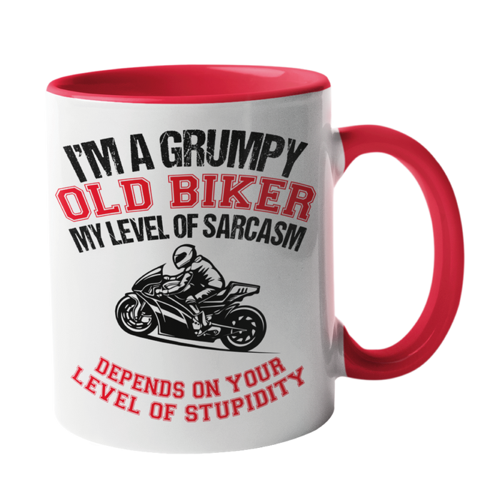 Grumpy Old Biker Motorbike Mug
