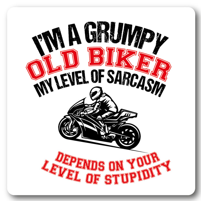 I'm a Grumpy Old Biker Motorcycle Coaster