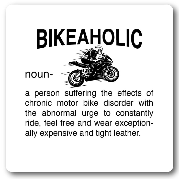 Bikeaholic Motorbikes Coaster