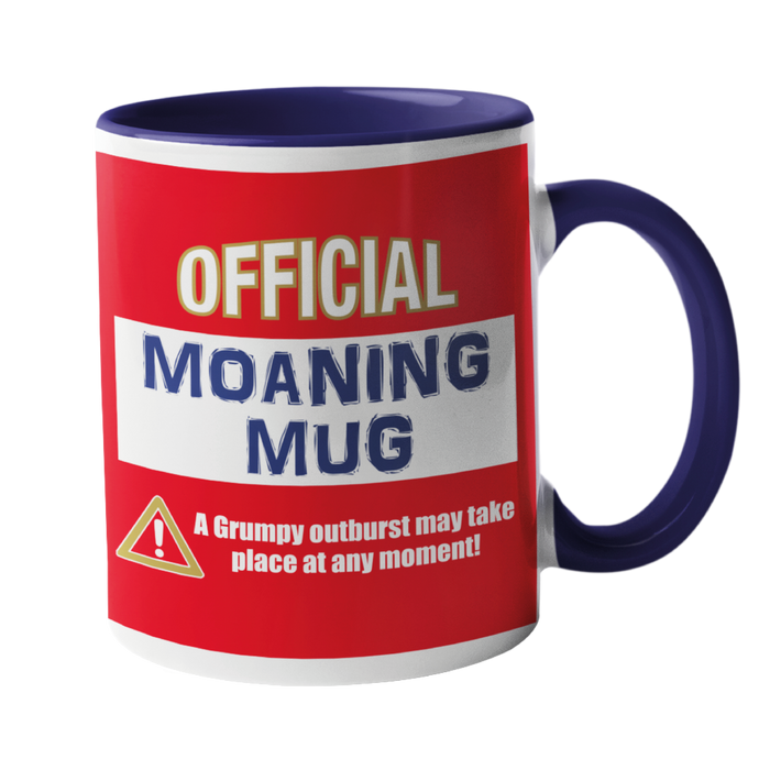 Official Moaning Mug in Arsenal Colours