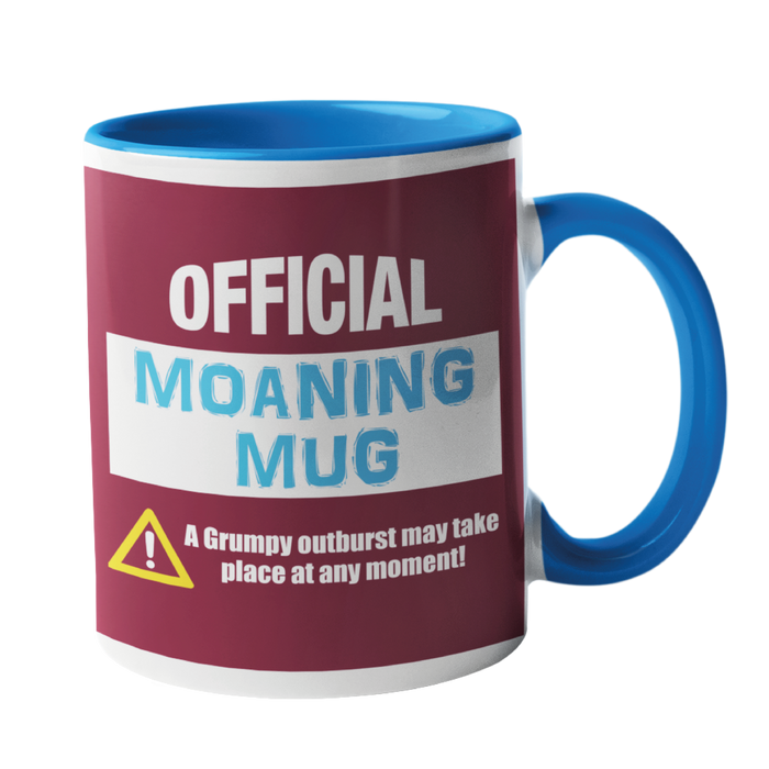 Official Moaning Mug in West Ham Colours