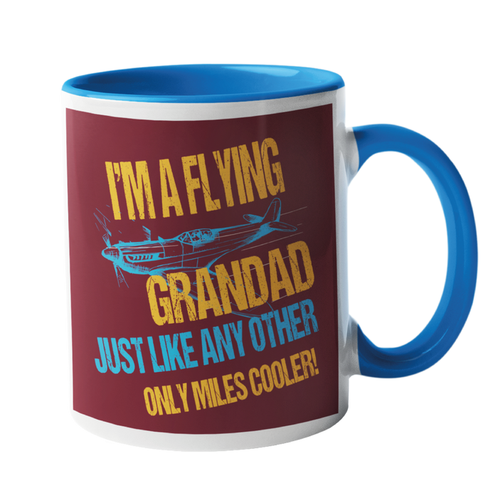 I'm a flying grandad, Pilot Humour Mug