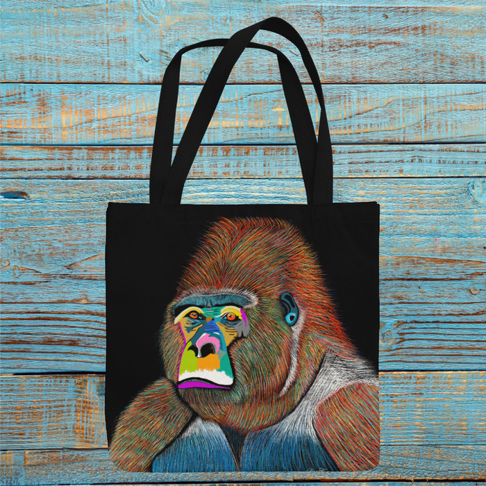 Silver The Gorilla by SJH Art Tote Bag
