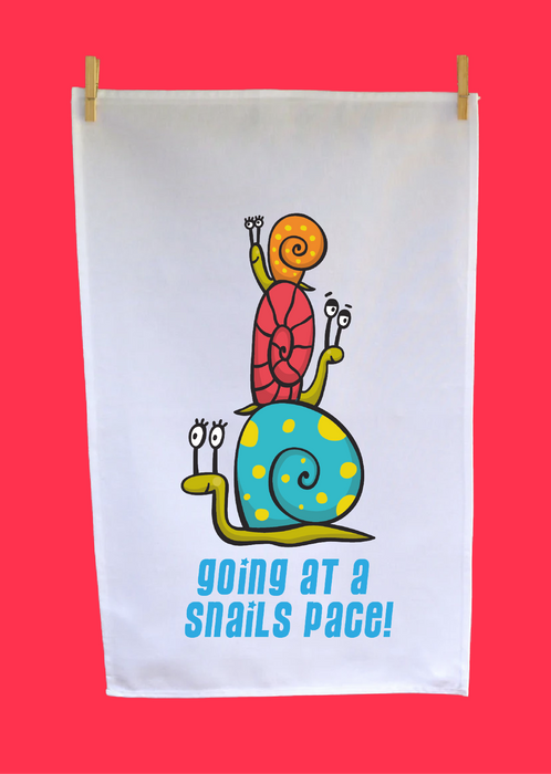 Going at a snails pace T-Towel