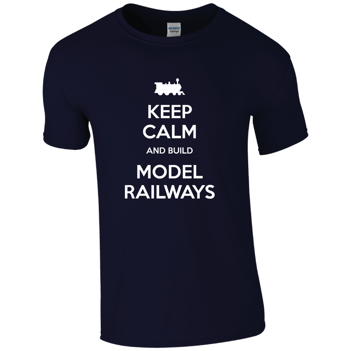 Keep calm and build Model Railways T-Shirt