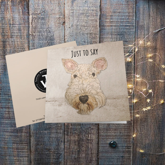 Just to Say Lakeland Terrier Greeting Card