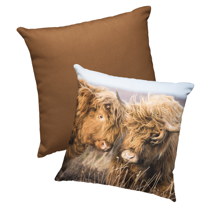 Jane Stanley's Two Highland Cow Cushion