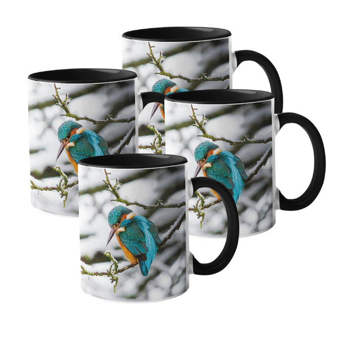 Jane Stanley's Winter Kingfisher Mugs