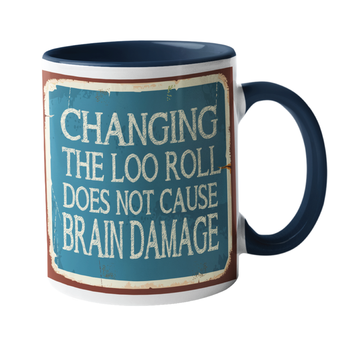 Changing The Loo Roll Humour Mug