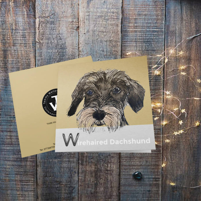 Wire-haired Dachshund Greeting Card