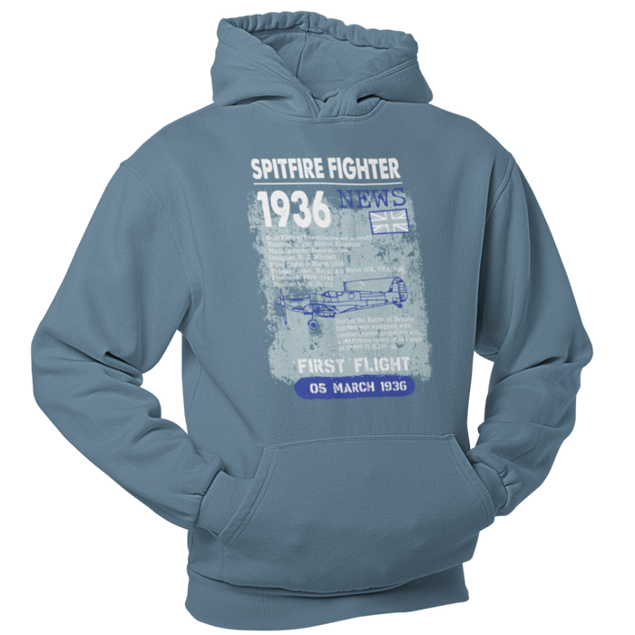 Spitfire Fighter 1936 News Hoodie