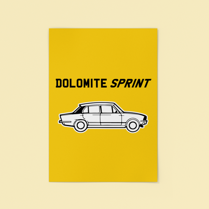 Dolomite Sprint A3 Tin Sign