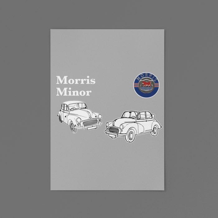Morris Minor A3 Tin Sign