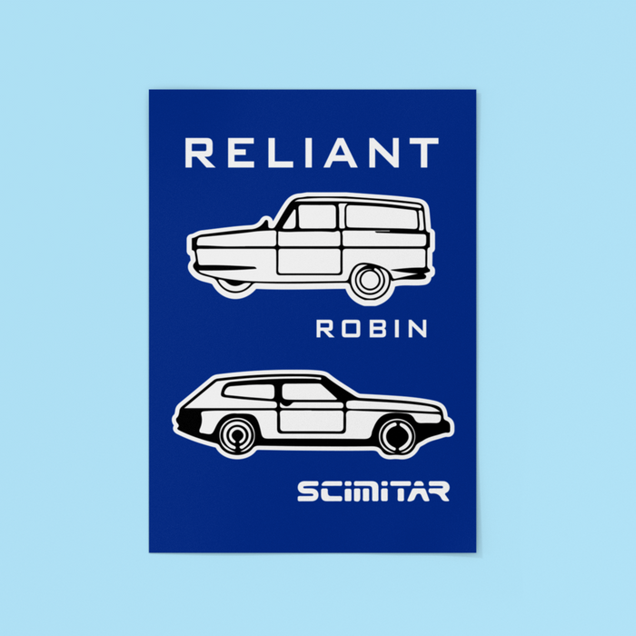 Robin Reliant A3 Tin Sign