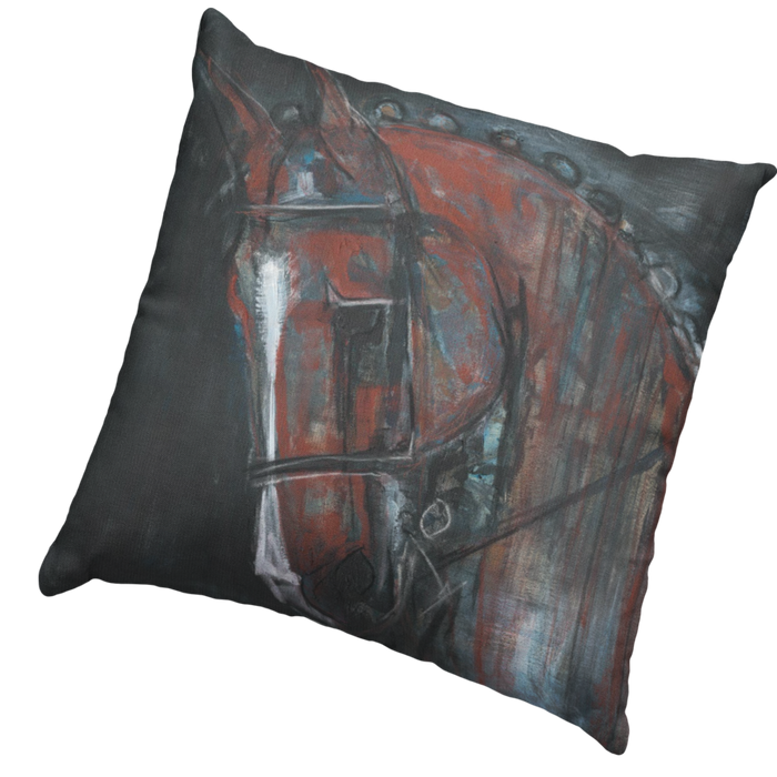 Iron Lady Horse Cushion