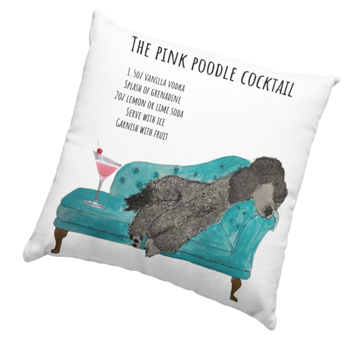 The Pink Poodle Humour Cushion