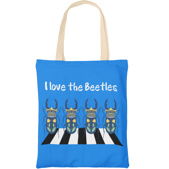 I love the beetles tote bag
